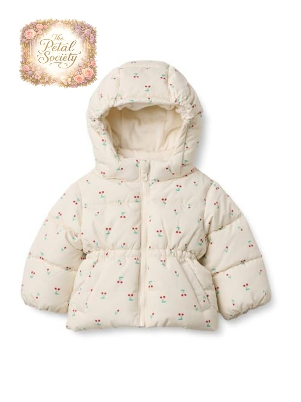 Sofia Grainge Girls Water-Repellent Hooded Puffer Jacket